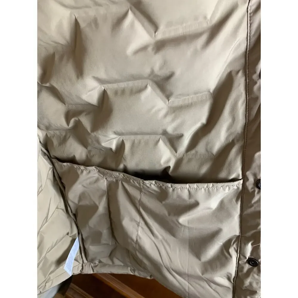 Alpine Designs Beige Zig Zag Puffer Coat Size XL